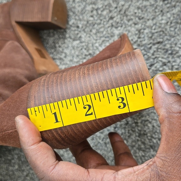 Madewell The Jimi Brown Suede Over The Knee Foldable High Boots Western Boho - Picture 13 of 16